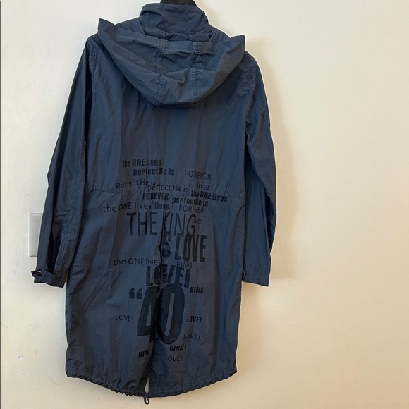 Forever 21 Jackets & Blazers - Forever 21 Gray Hooded Longline Full Zip Full Snap Parka KING Utility Jacket